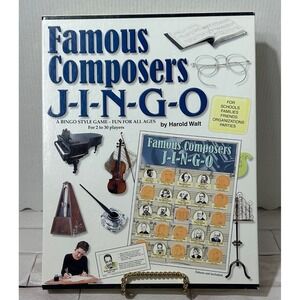 Famous Composers JINGO Bingo Style Game All Ages 2 to 30 Players by Harold Walt